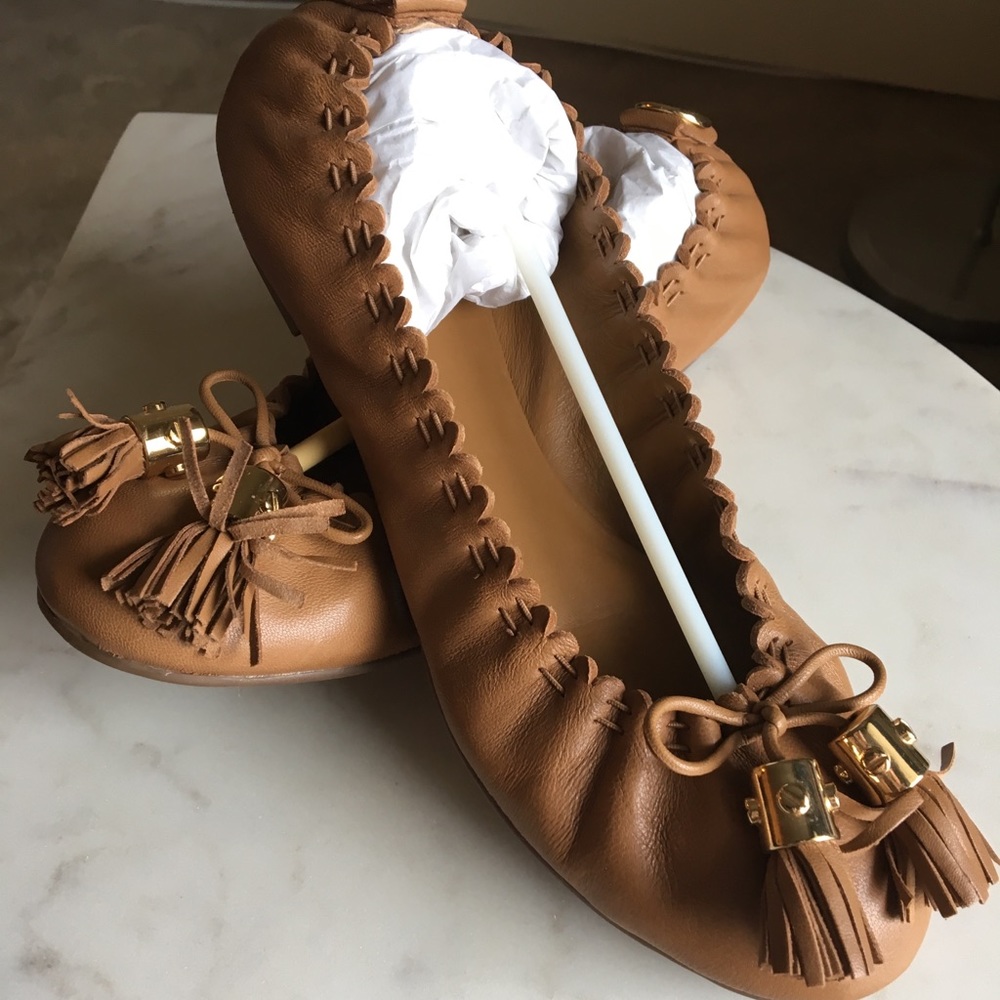 Tory Burch Reese ballet flats with tassels